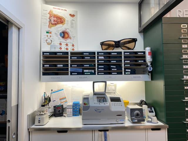 Photo de l'éspace de recentrage optique
